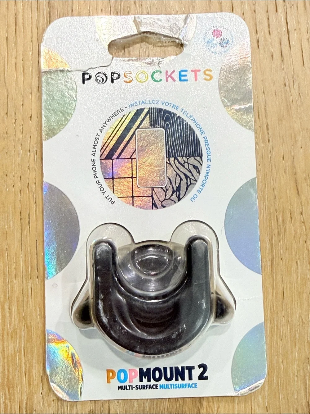PopSocket PopMount 2 for PopSocket grips. Multi-surface phone mount BLACK